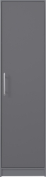 Гардероб Смарт с 1 врата без огледало с дължина 50 см антрацит