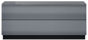 ТВ шкаф Хелио с 1 клапваща врата с дължина 120 см черен мат и сиво стъкло