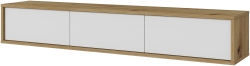 ТВ шкаф Фрида с 3 клапващи врати стоящ или за стенен монтаж дъб артизан и бял мат
