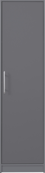 Гардероб Смарт с 1 врата без огледало с дължина 50 см антрацит