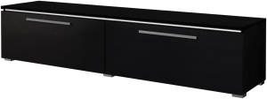 ТВ шкаф Амбър с 2 клапващи врати черен дъб алпин
