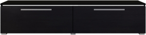 ТВ шкаф Амбър с 2 клапващи врати черен дъб алпин
