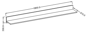 Модулна комбинация Ларона II дъб лефкас и тъчууд