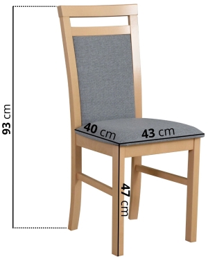 Трапезен стол Милано 5 с избор на цвят и дамаска