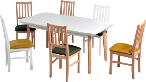 Трапезен стол Нило 7 с избор на цвят и дамаска