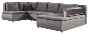 П-образен диван Линк I с избор на дамаска и посока