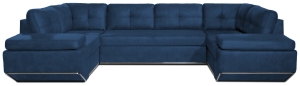 П-образен диван Зонда I с избор на дамаска и посока