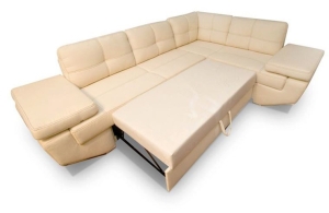 П-образен диван Зонда II с избор на дамаска и посока
