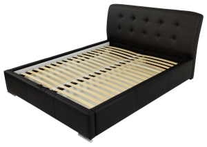 Тапицирано легло Амбър с ракла за съхранение за матрак с размери 120, 140, 160, 180, 200/ 200 см и избор на дамаска