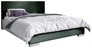 Тапицирано легло Кампо с ракла за съхранение за матрак с размери 120, 140, 160, 180, 200/ 200 см и избор на дамаска