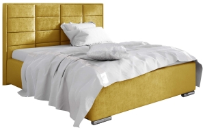 Тапицирано легло Капри с ракла за съхранение за матрак с размери 120, 140, 160, 180, 200/ 200 см и избор на дамаска