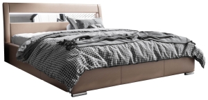 Тапицирано легло Лексус с ракла за съхранение за матрак с размери 120, 140, 160, 180, 200/ 200 см и избор на дамаска