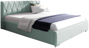 Тапицирано легло Манго с ракла за съхранение за матрак с размери 120, 140, 160, 180, 200/ 200 см и избор на дамаска