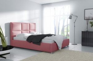 Тапицирано легло Медиолан с ракла за съхранение за матрак с размери 120, 140, 160, 180, 200/ 200 см и избор на дамаска