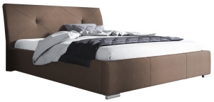 Тапицирано легло Мерано с ракла за съхранение за матрак с размери 120, 140, 160, 180, 200/ 200 см и избор на дамаска