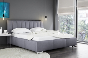 Тапицирано легло Милано с ракла за съхранение за матрак с размери 120, 140, 160, 180, 200/ 200 см и избор на дамаска