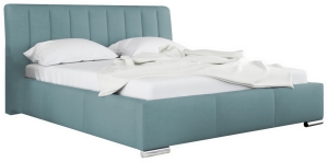 Тапицирано легло Милано с ракла за съхранение за матрак с размери 120, 140, 160, 180, 200/ 200 см и избор на дамаска