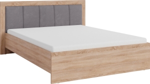 Спален комплект Смарт с легло с повдигащ механизъм дъб сонома и бял мат