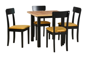 Трапезен стол Хуго 1 с избор на цвят и дамаска