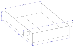 Легло Хале с повдигащ механизъм за матрак с размер 140/200, 160/200 или 180/200 см дъб вотан