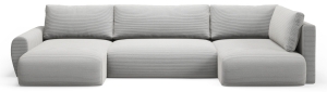 П-образен диван Пос XL с избор на дамаска