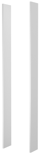 Комплект 2 бр. странични панели ляв и десен за гардероби Оптима бял мат
