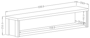 Модулна комбинация Бъфалоу II дъб роялис и матера