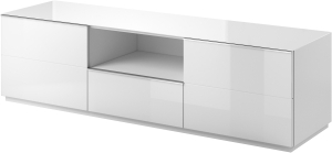 Модулна комбинация Хелио VI бял мат и бяло стъкло