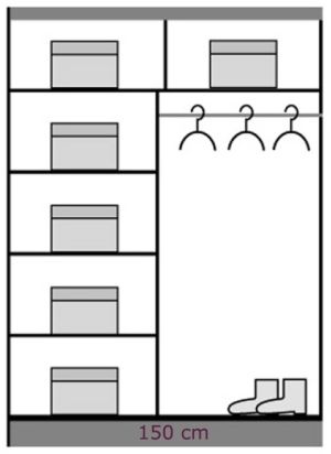 Спален комплект Доме 2-4 дъб сонома и бял гланц с избор на размер на гардероб